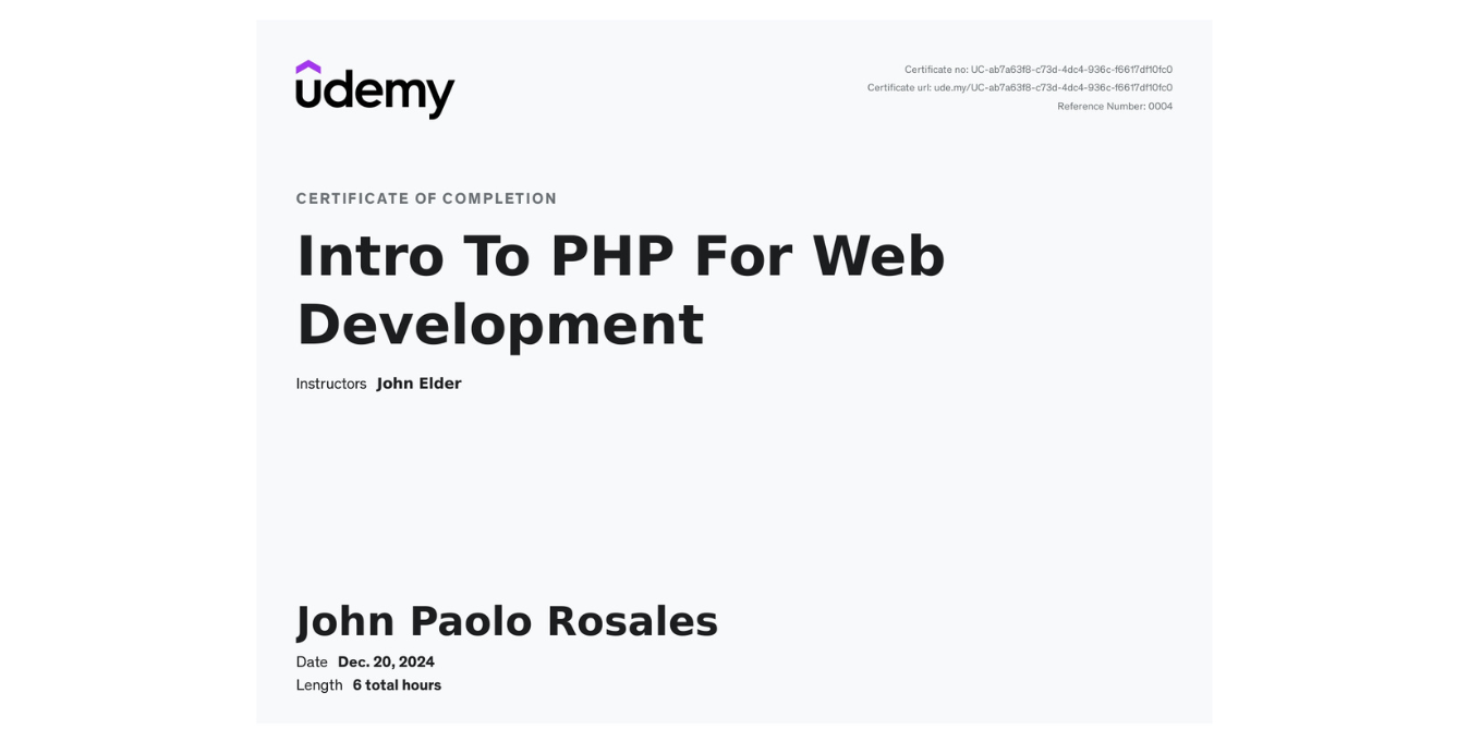 Intro to PHP for Web Development